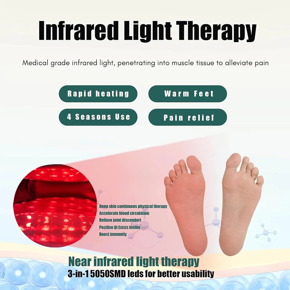 LED Infrared Light Therapy Slippers