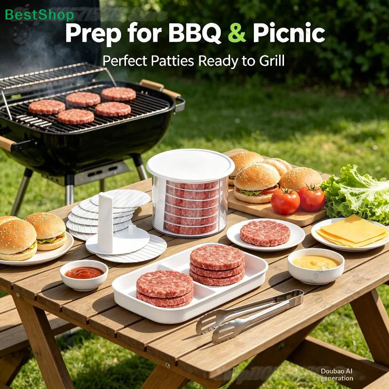 Burger Patty Press with Storage Container