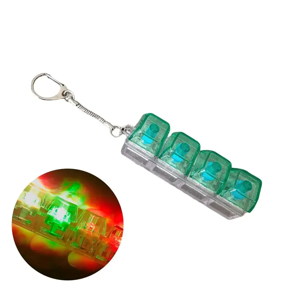 LED Stress Relief Keyboard Keychain