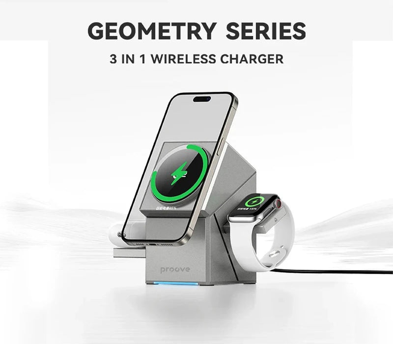 3 in 1 Magnetic Wireless Fast Charger