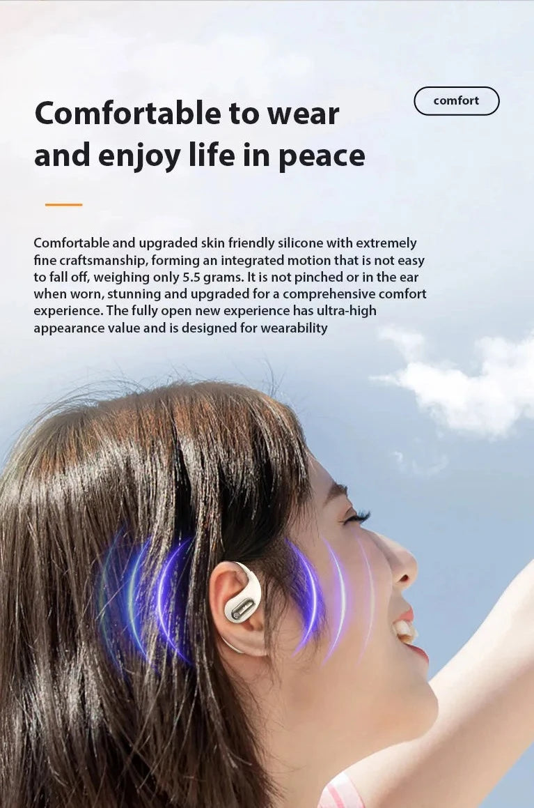 Bone Conduction Bluetooth Touch Control Earbuds