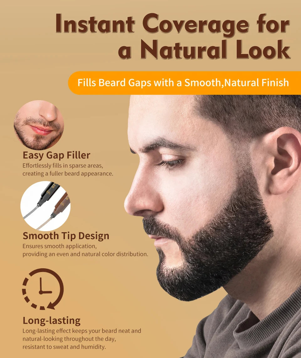 Waterproof Beard  Filler Pen