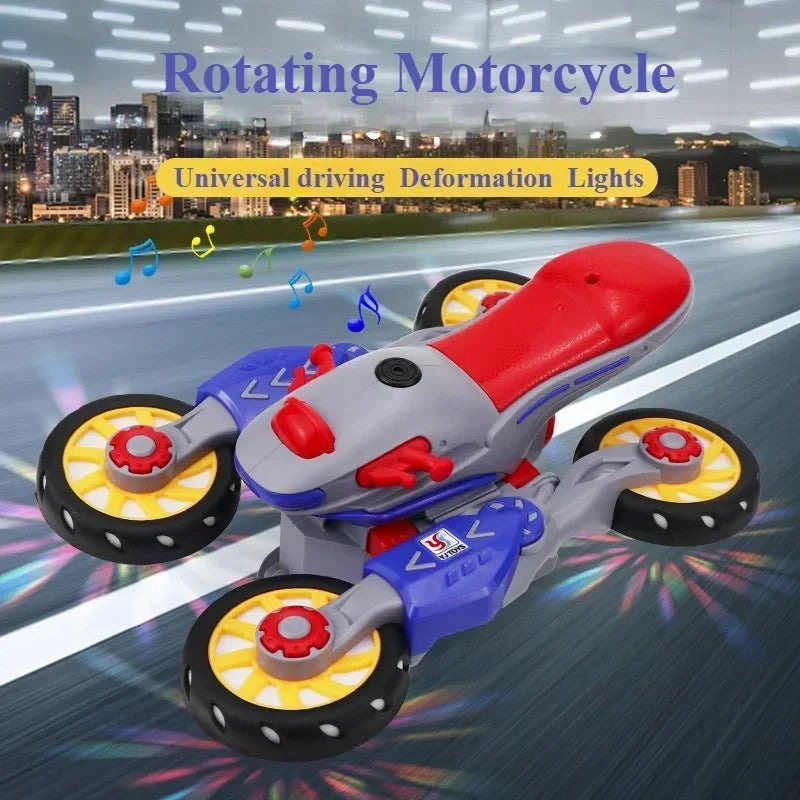 Deformation Spin Stunt Motorcycle Toy