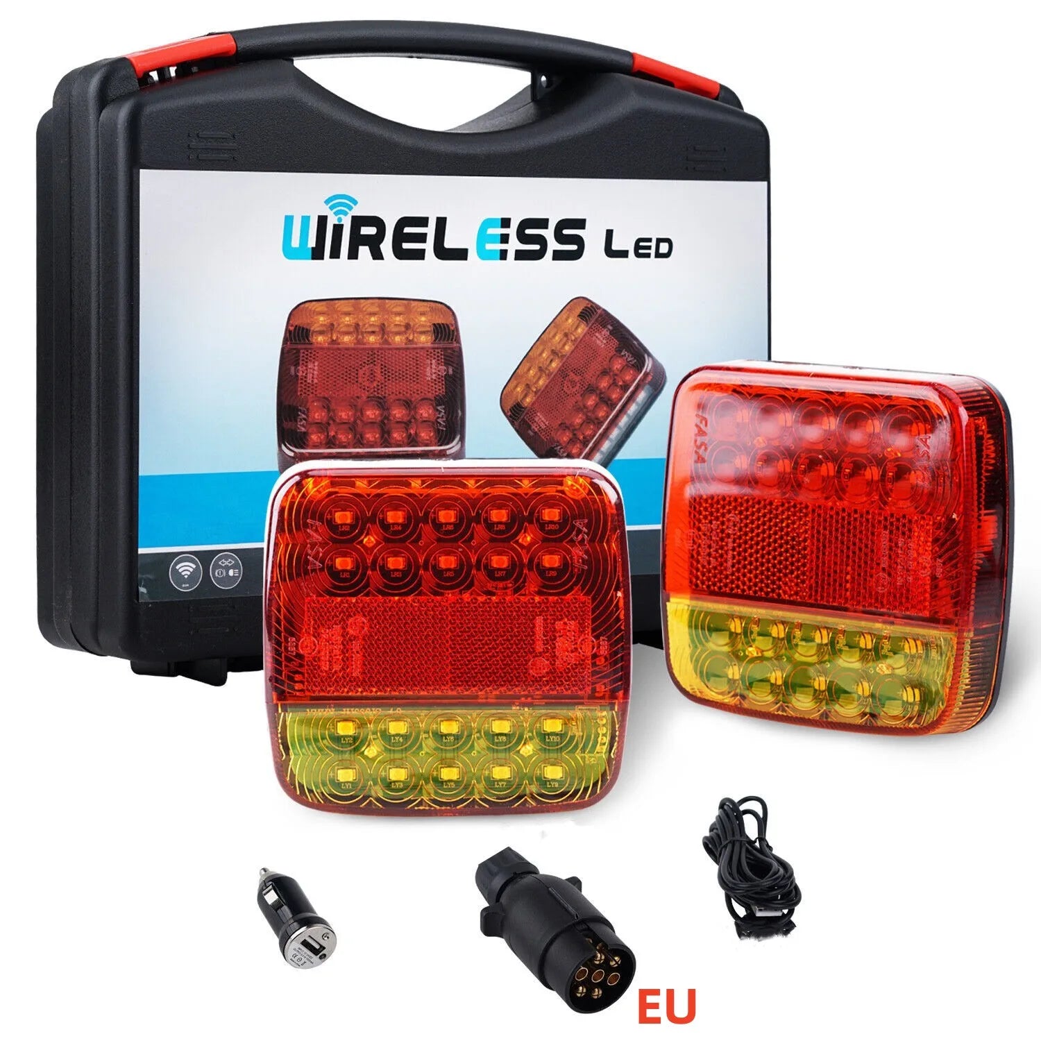 Magnetic Wireless LED Trailer Light 2PCS