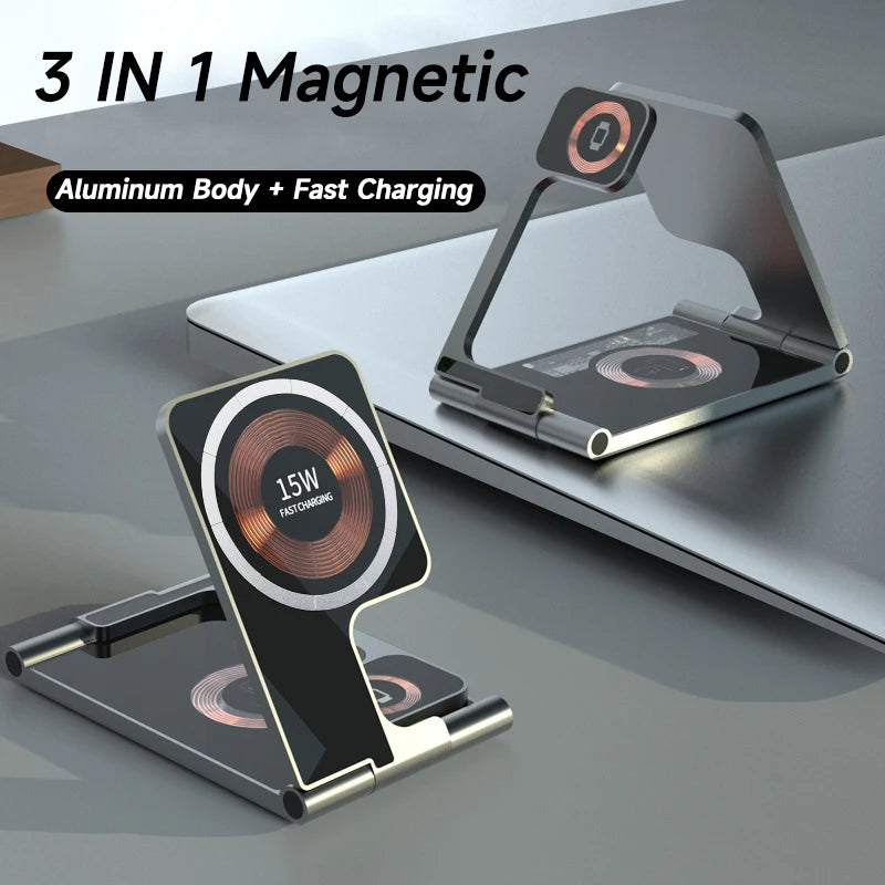 3 in 1 Foldable Magsafe Wireless Charger