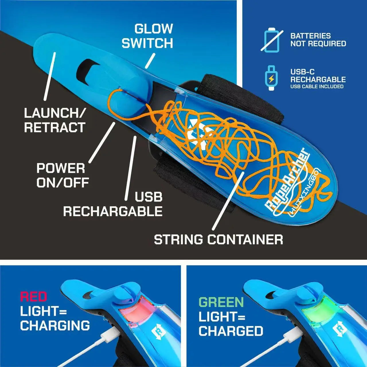 Retractable Luminous Wristband Shooter