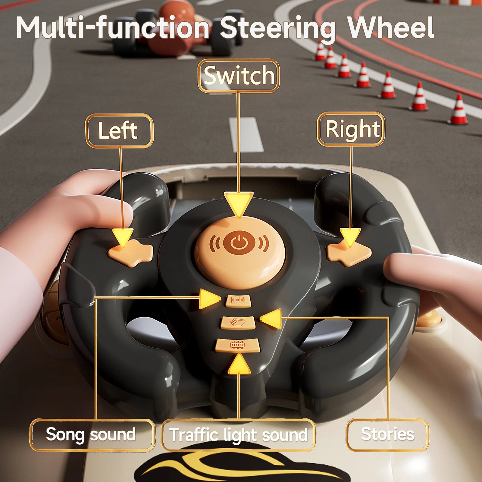 Kids Simulated Race Driving Toy