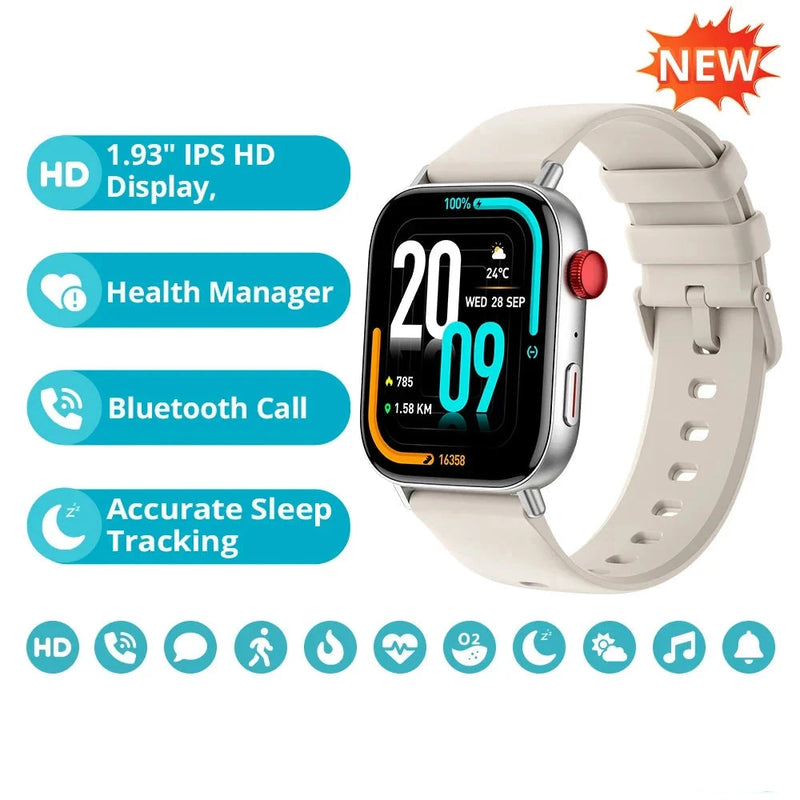 2 In 1 Fitness Tracker Voice Calling Smart Watch