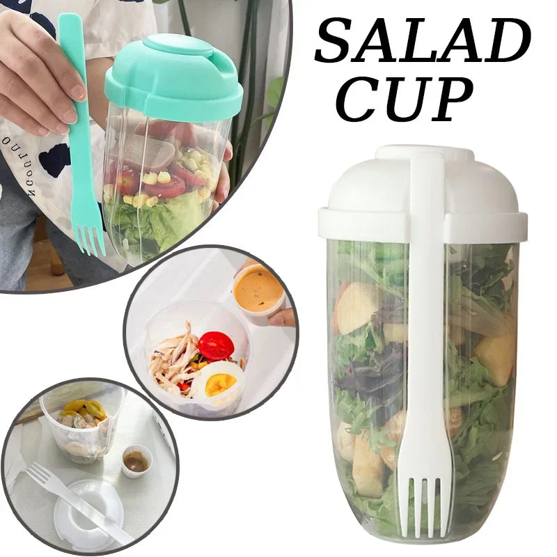 Portable Salad Cup with Fork