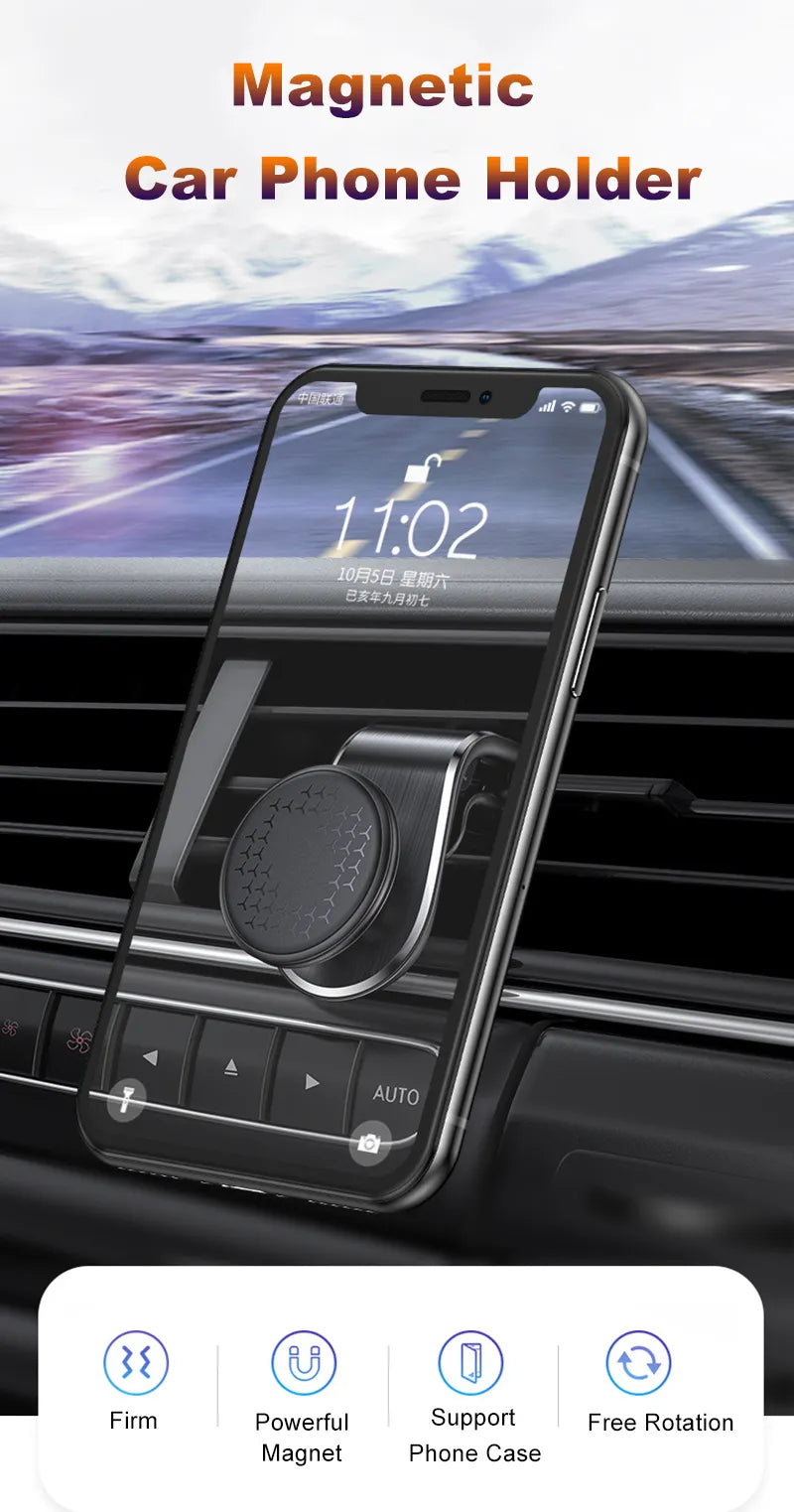 Magnetic Car Air Vent Clip Mobile Holder