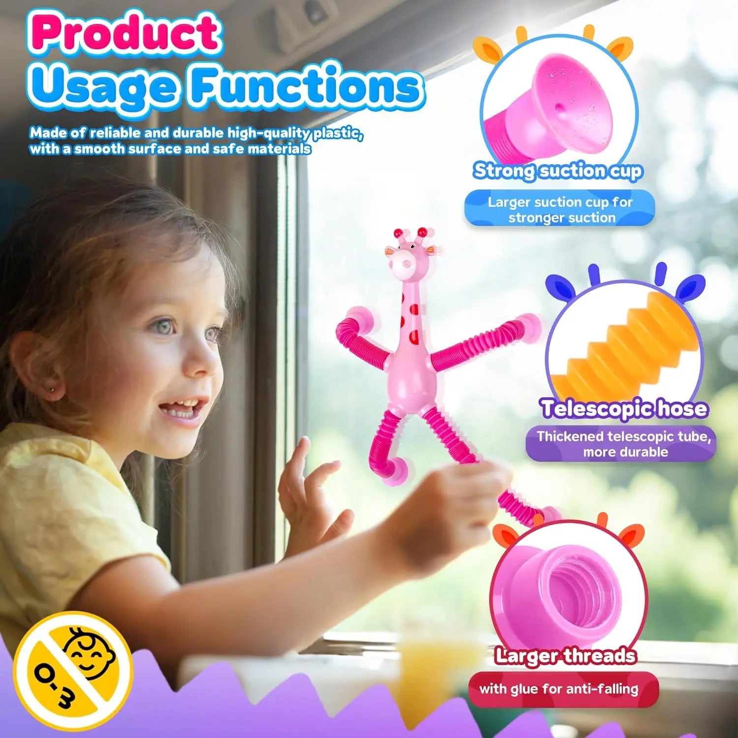 4Pcs Giraffe Sensory Toy