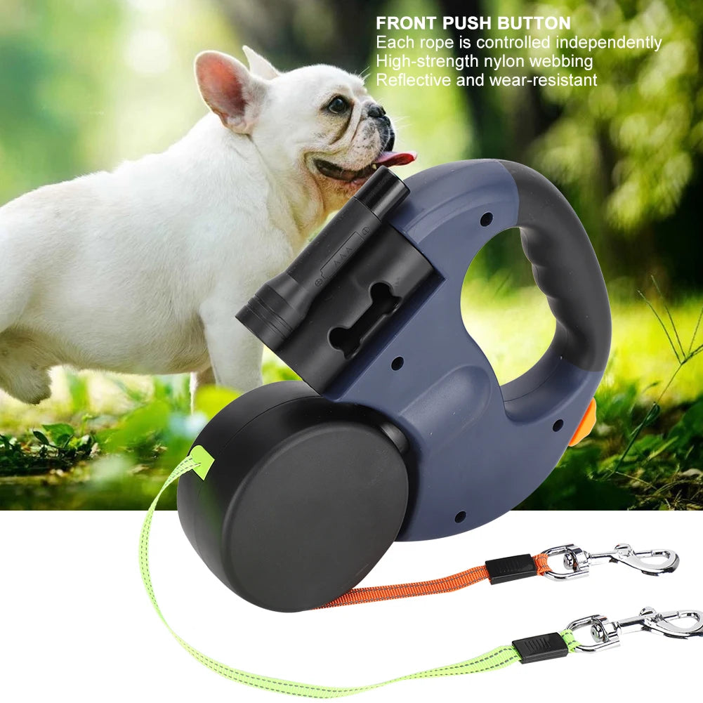 Dual Retractable Dog Leash