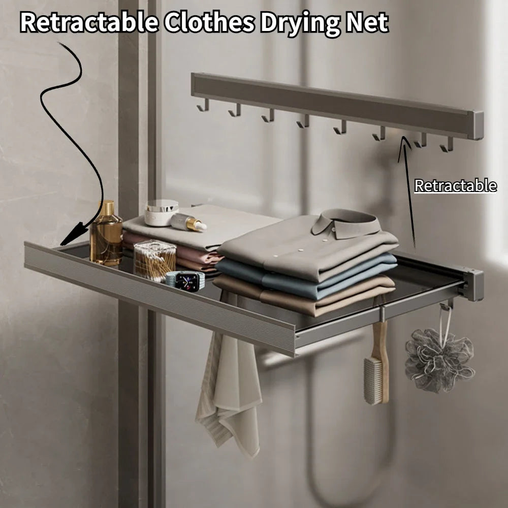 Retractable Clothes Drying Rack