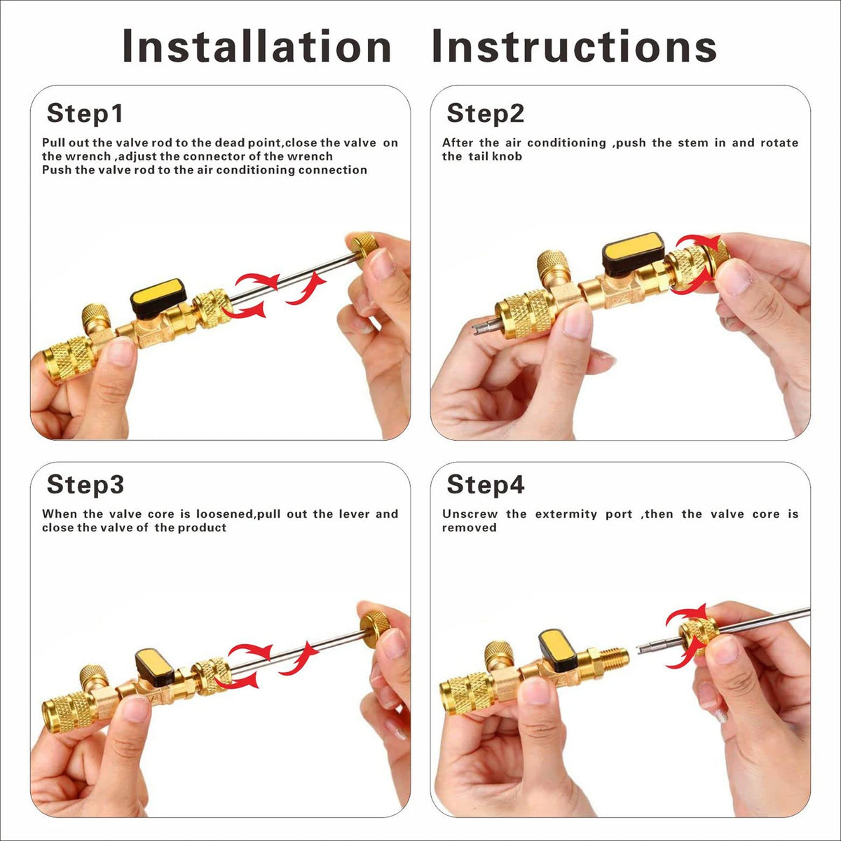 AC Valve Core Service Kit