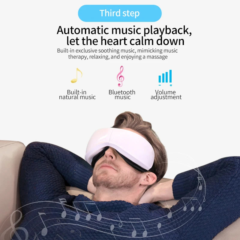 Bluetooth Music Hot Compress Eye Massager