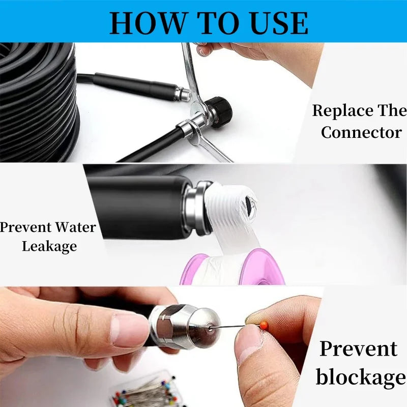 High Pressure Drainage Cleaning Kit