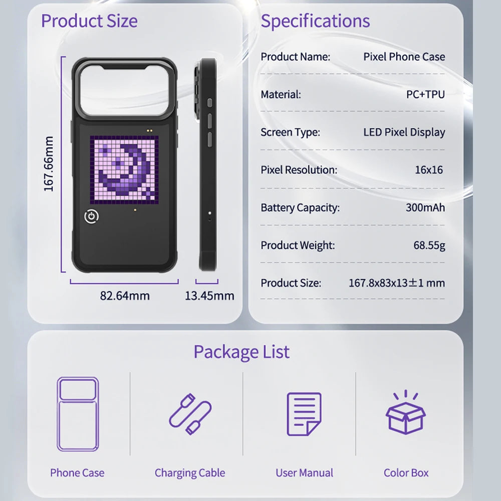 Smart Pixel Display iPhone Case