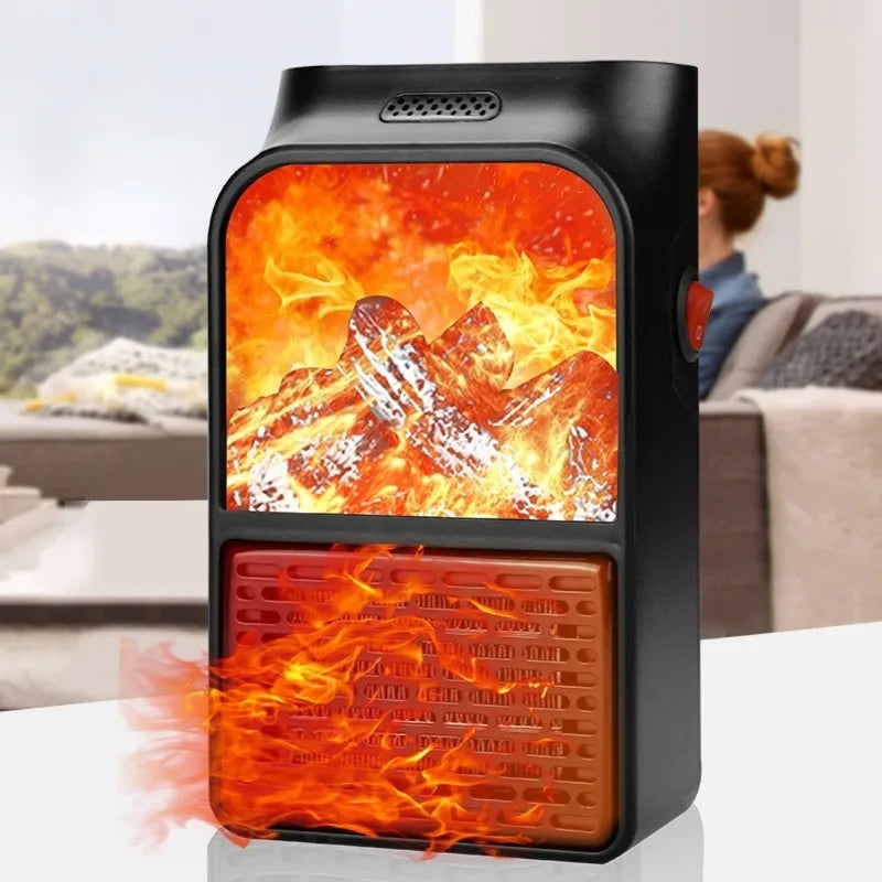 Mini Electric 3D Flame Fireplace Heater