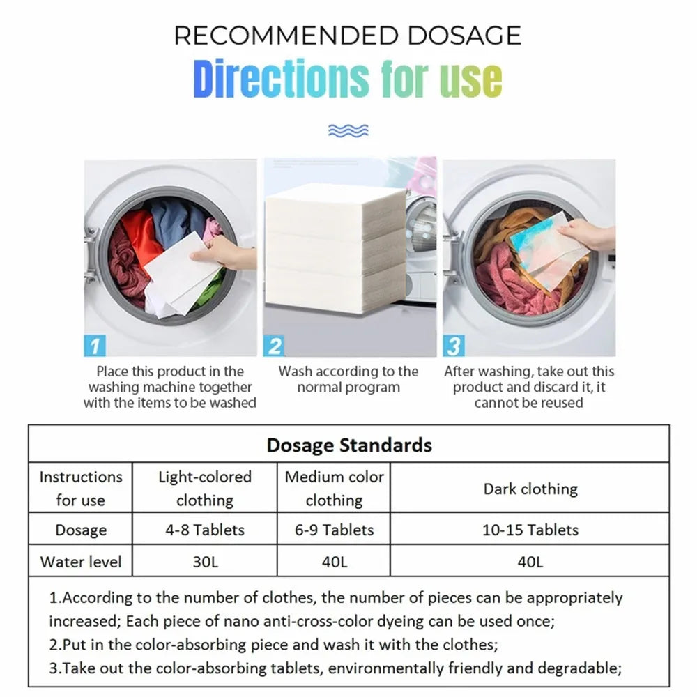 Color Stain Shield Laundry Sheets