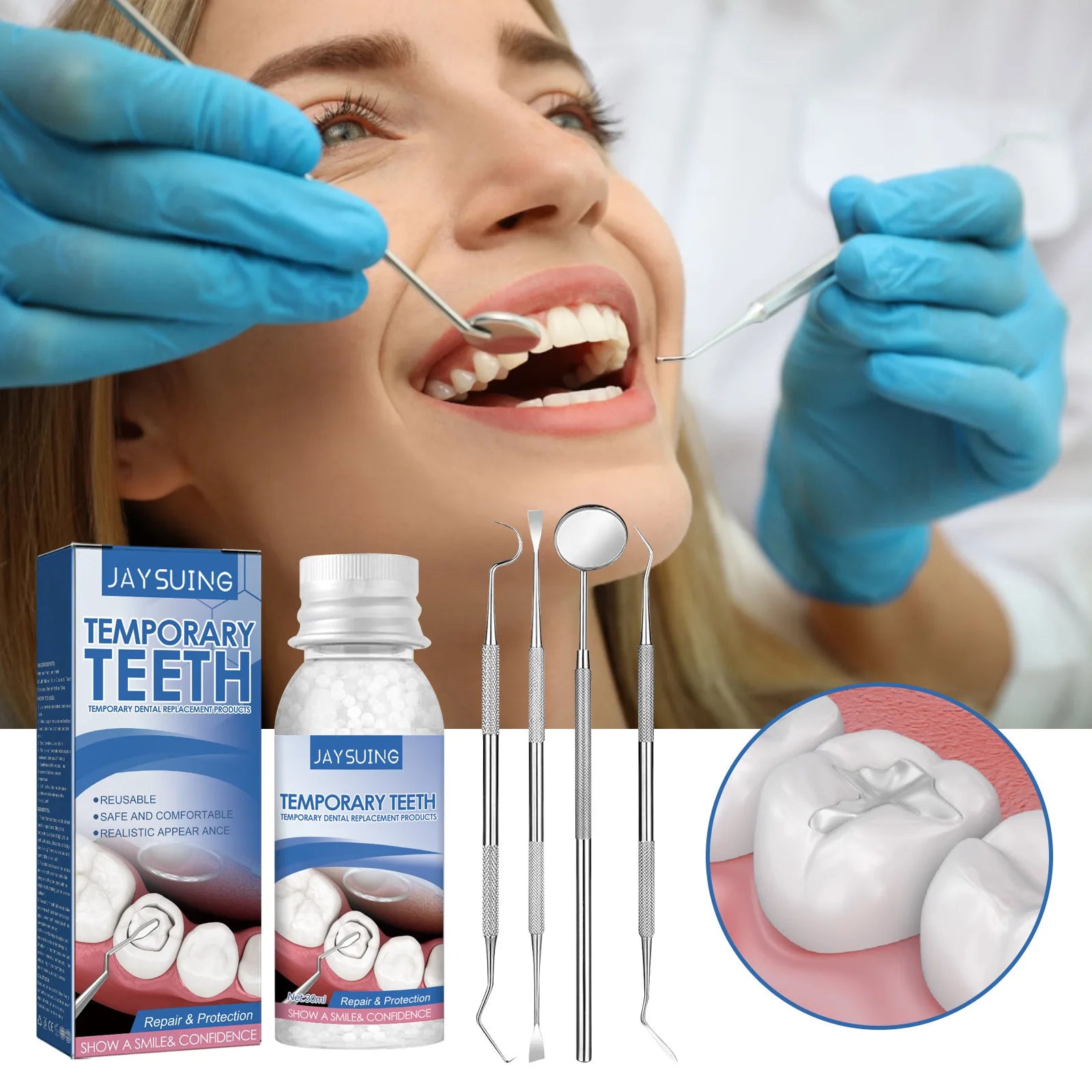 Temporary Tooth Repair Kit