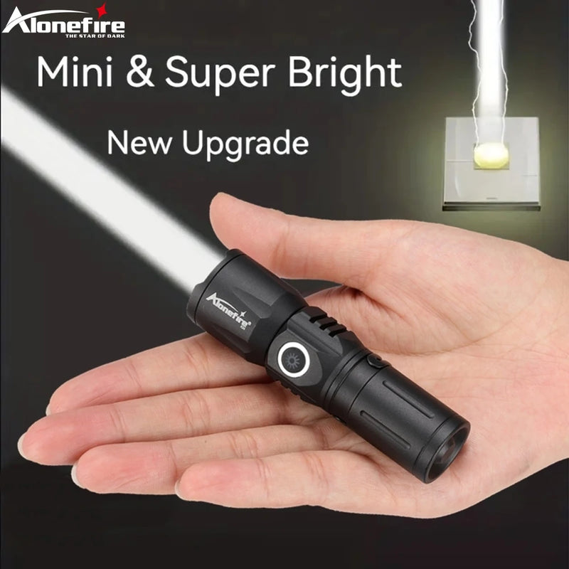 Ultra Bright USB Telescopic Zoom Flashlight