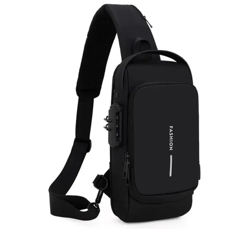 Waterproof Chest Bag with USB Charging Interface