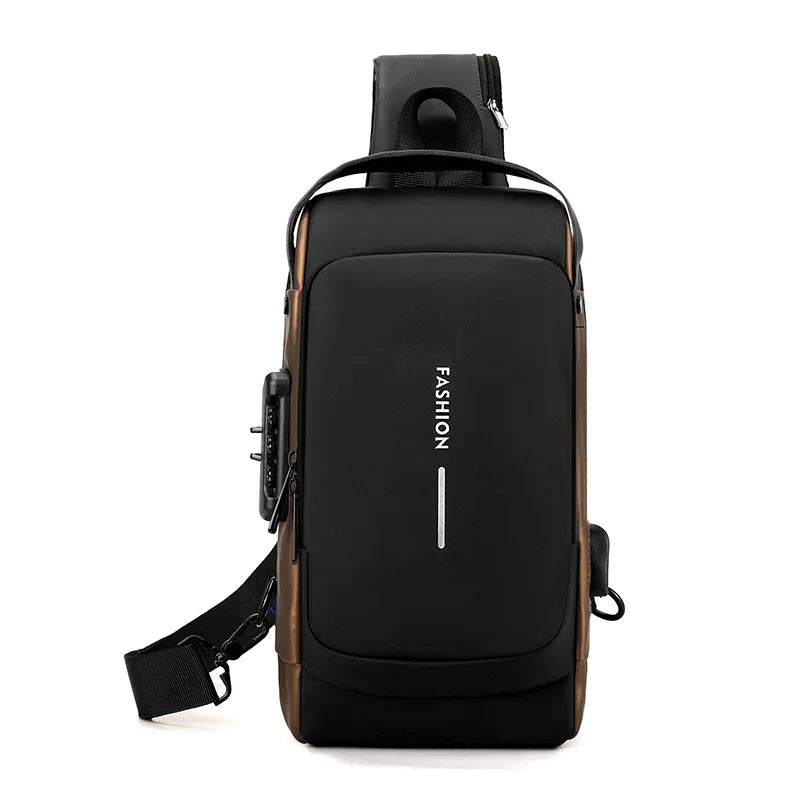 Waterproof Chest Bag with USB Charging Interface