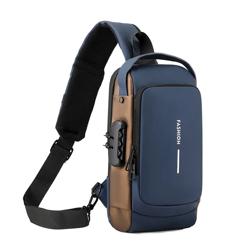 Waterproof Chest Bag with USB Charging Interface