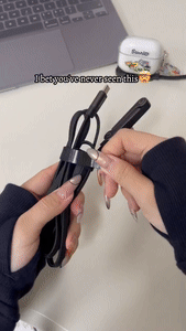 240W Fast Charging Foldable Phone Holder Data Cable