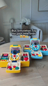 Children Multifunctional Steering Wheel Bus Toy