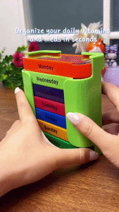 Weekly Pill Organizer Box