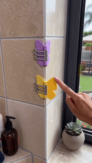 Rotating Butterfly Wall Hooks
