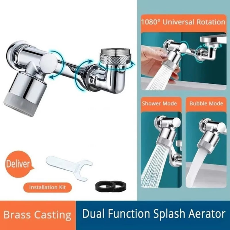 1080 Degree Rotating Faucet Extender - Dual Mode