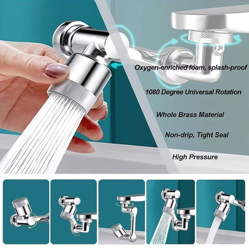 1080 Degree Rotating Faucet Extender - Dual Mode