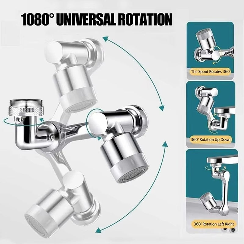 1080 Degree Rotating Faucet Extender - Dual Mode