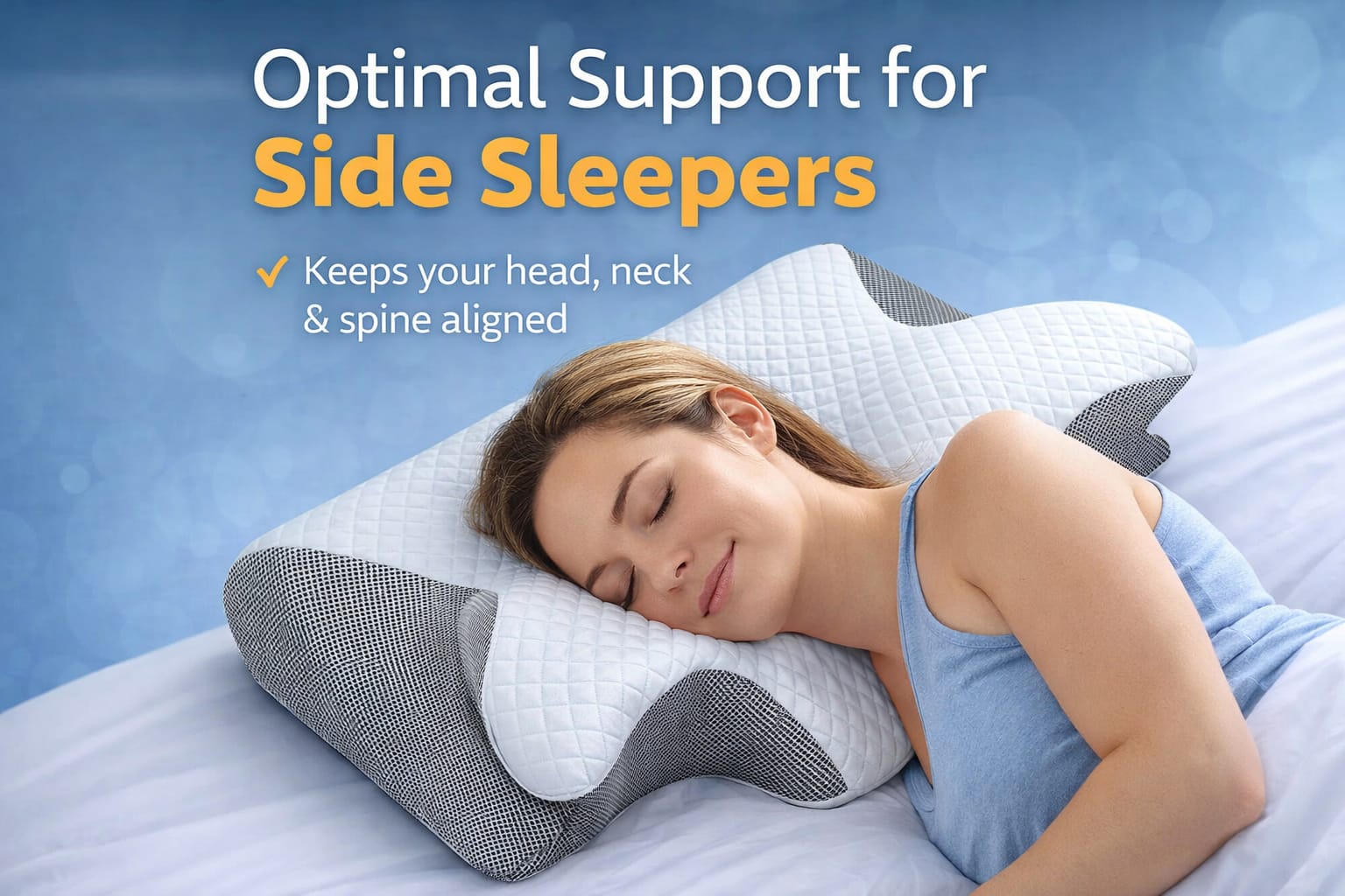 Cervical Orthopedic Memory Foam Neck Pillow