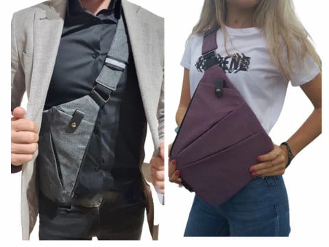 Anti-theft Unisex Cross Body Bag