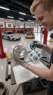 Dynamic LED Devil Eye Headlight
