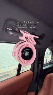 Rechargeable Clip-On Turbo Fan