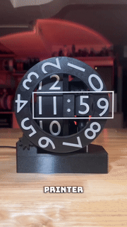 Desktop 3D Printed Triaxial Clock