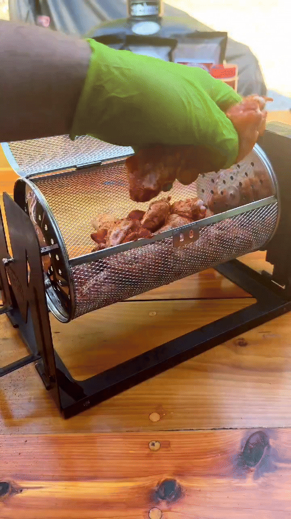 Stainless Steel Rolling Grill Basket