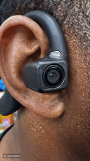 Smart AI Camera Bluetooth Headphones