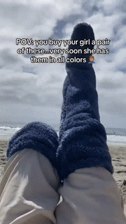 Over Knee High Fuzzy Socks