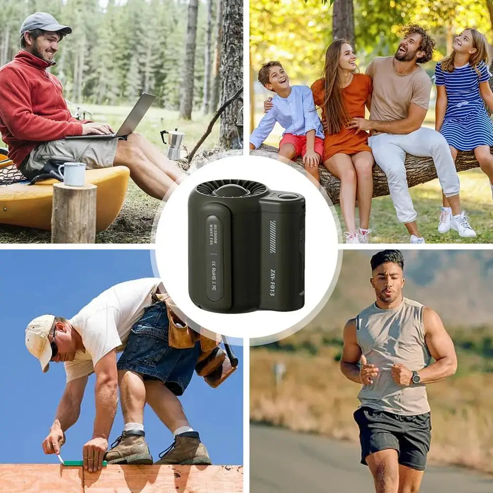 Rechargeable Hanging Waist Clip Fan