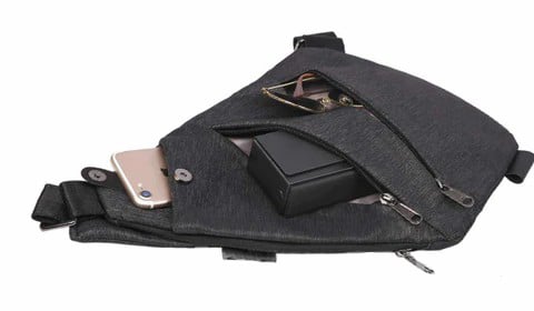 Anti-theft Unisex Cross Body Bag