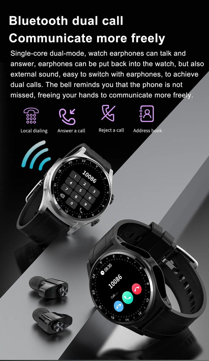 Smart Two-in-one Bluetooth Watch